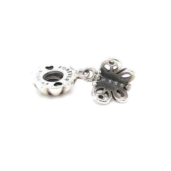 Pandora Butterfly Dangle Friends Forever Charm - Picture 1 of 3